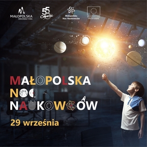 plakat Małopolskiej Nocy Naukowców