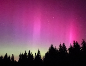 A photo of aurora borealis over southern Poland, May 10/11, 20 24