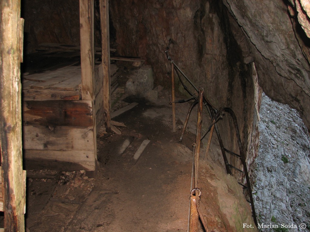 Początek tunelu Castelletto