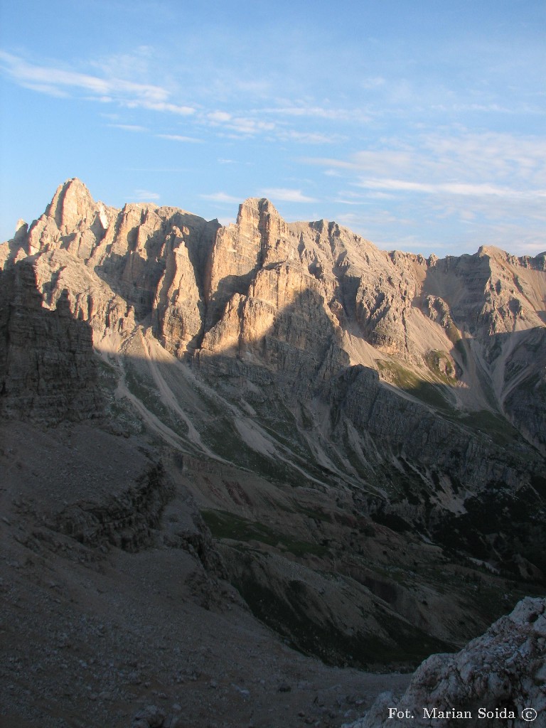 Lagazuoi z nad tunelu Castelletto