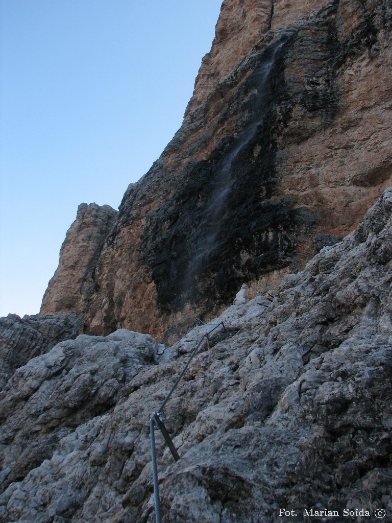 Via ferrata Lipella w ścianie Tofany de Rozes