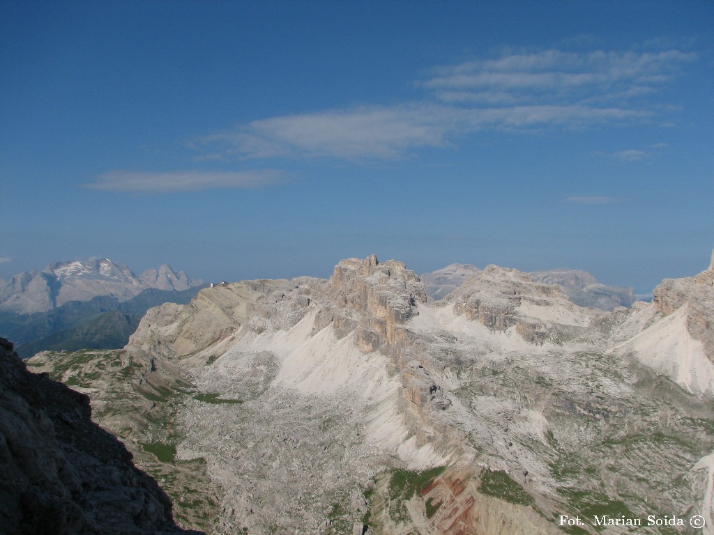 Dolina Travenanzes, Marmolada i Lagazuoi z Tre Dita