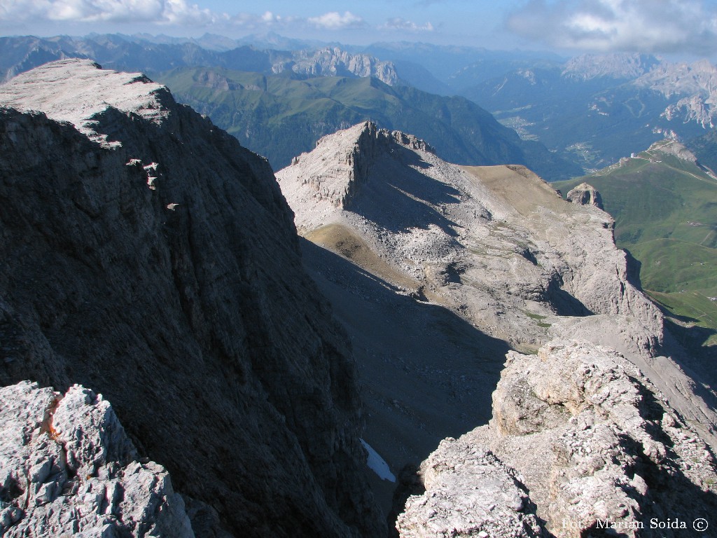 Piz Selva i Piz Ciavazes z Piz Gralba