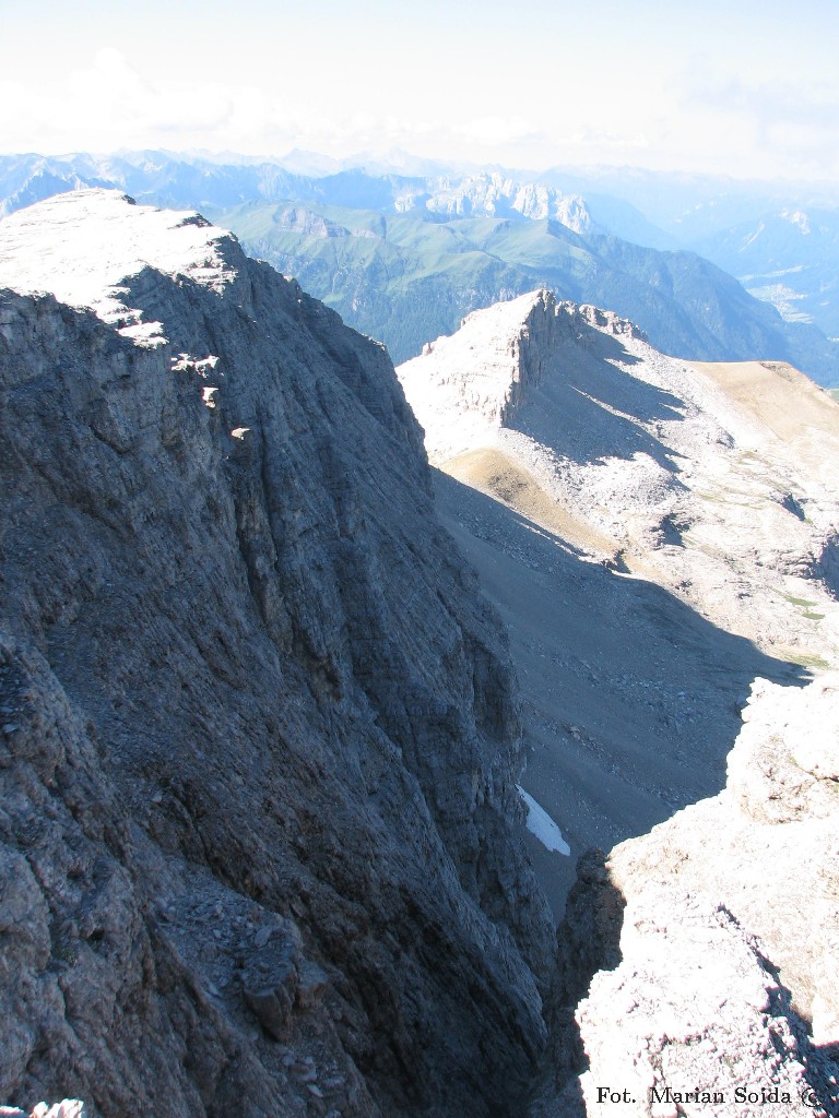 Piz Selva i Piz Ciavazes z Piz Gralba