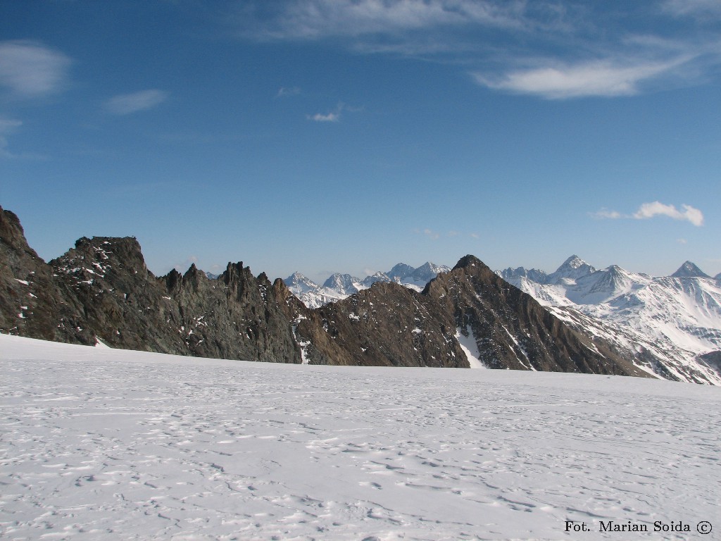 Lange Wand spod schronu Erzherzog-Johann