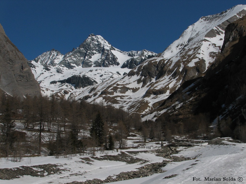 Grossglockner z parkingu pod Luckerhaus