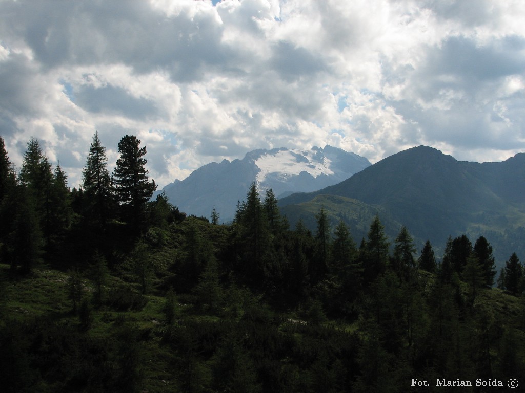 Marmolada z przełęczy Falzarego