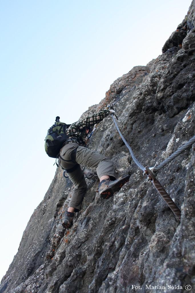 Na via ferrata delle Trinicee