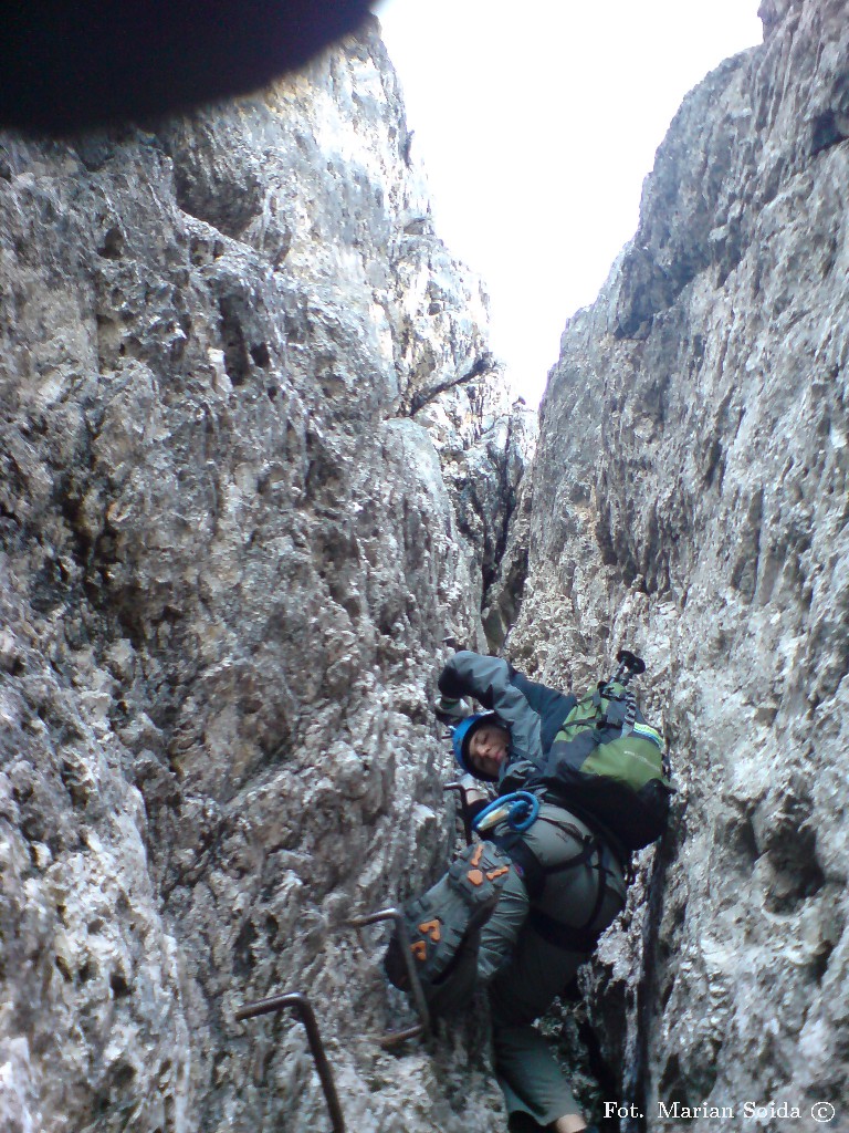 Na via ferrata delle Mesules