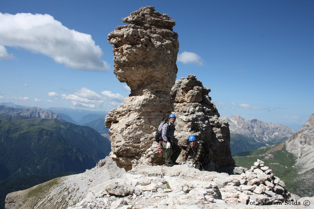 Na via ferrata delle Mesules