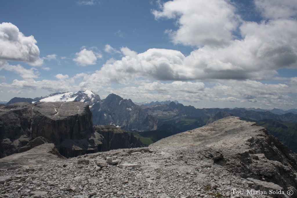 Marmolada, Saas Pordoi, Piz Selva z Piz Gralba