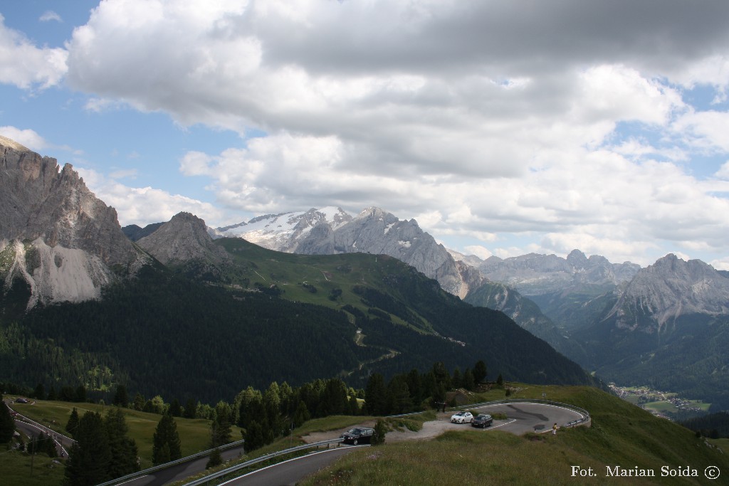 Marmolada spod Passo Sella