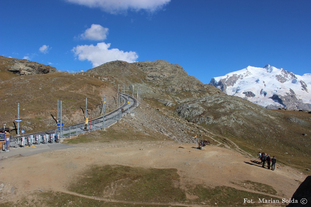 Panorama z Rotenboden - Gornergrat i Monte Rosa