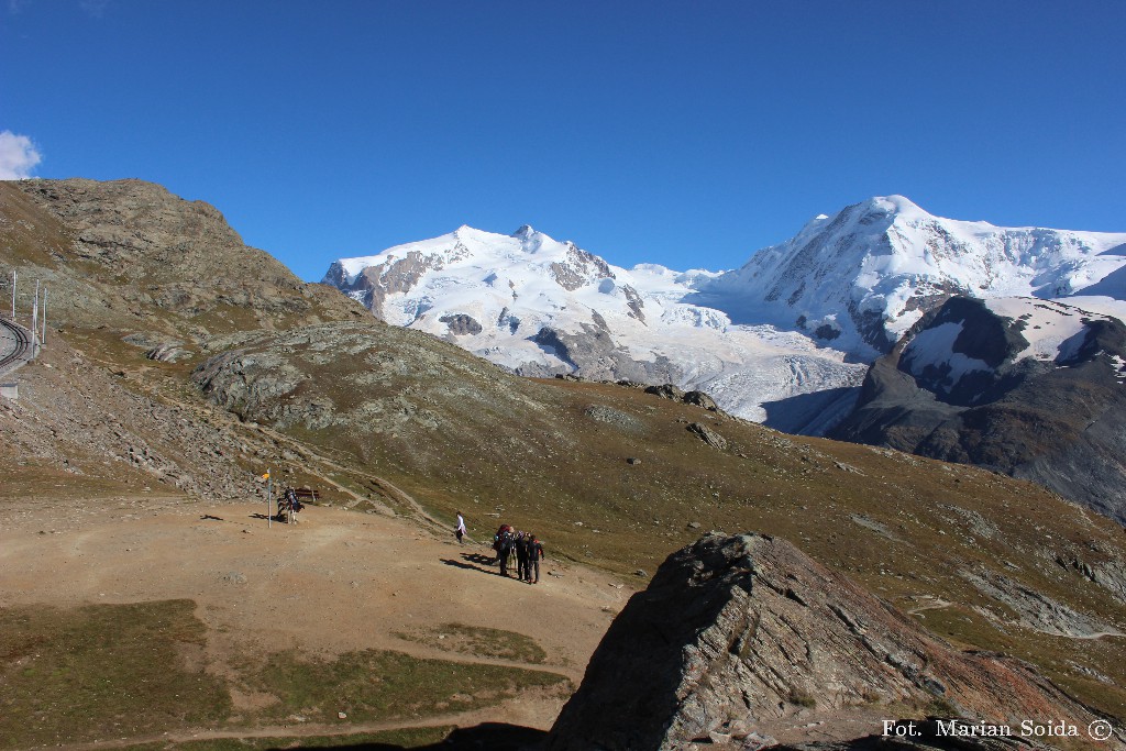 Panorama z Rotenboden - Monte Rosa, Liskamm