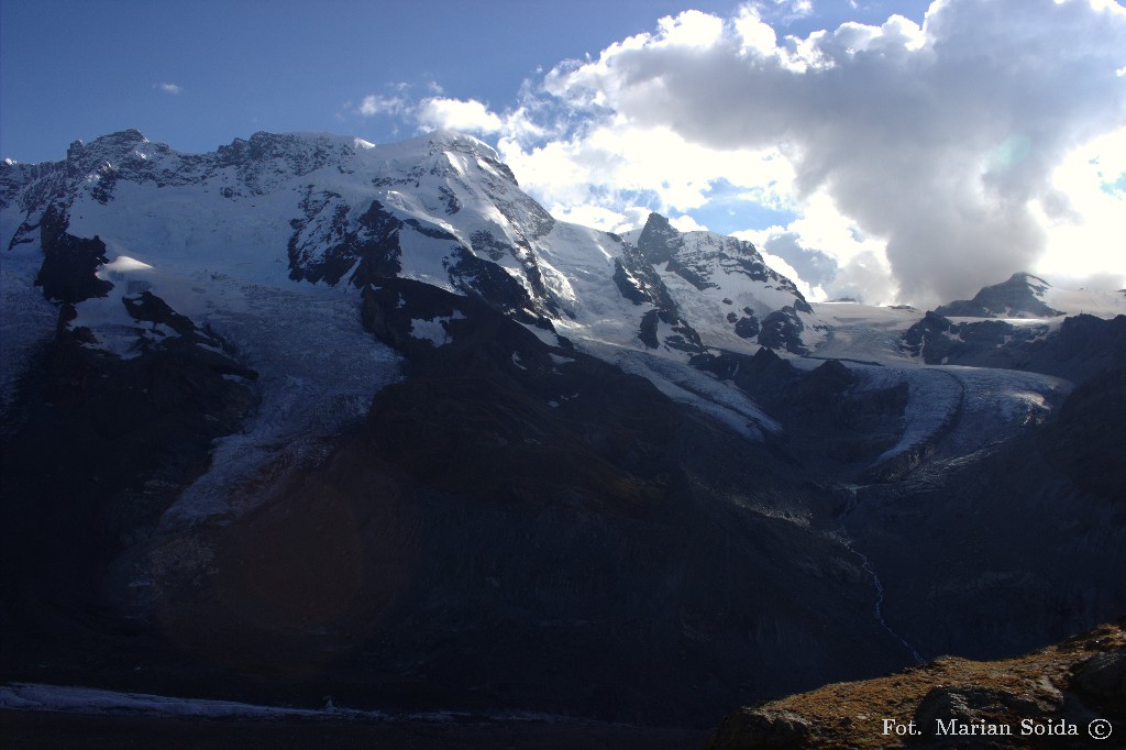 Breithorn i Klein Matterhorn z Rotenboden