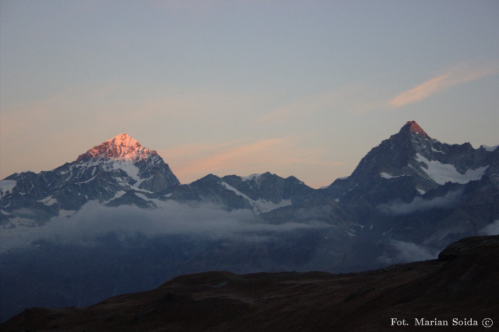 Dent Blanche, Ober Gabelhorn z Rotenboden