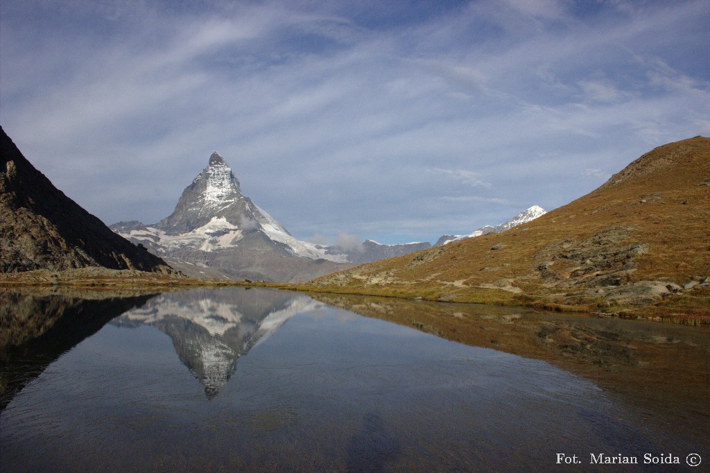 Matterhorny z nad Riffelsee