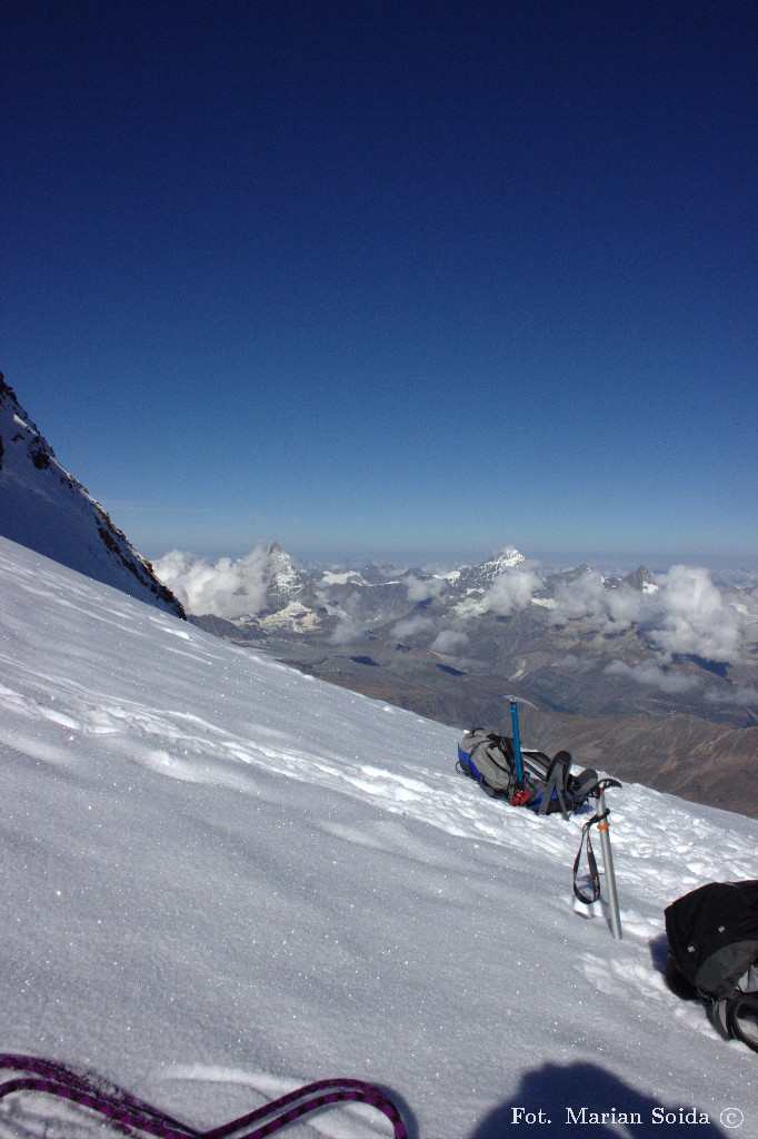 Matterhorn, Dent Blanche z Silbersattel