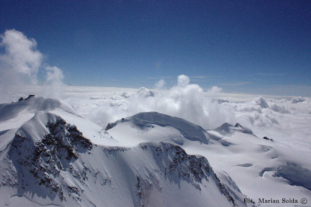 Signalkuppe, Parrotspitze, Ludwigshöhe z Dufourspitze