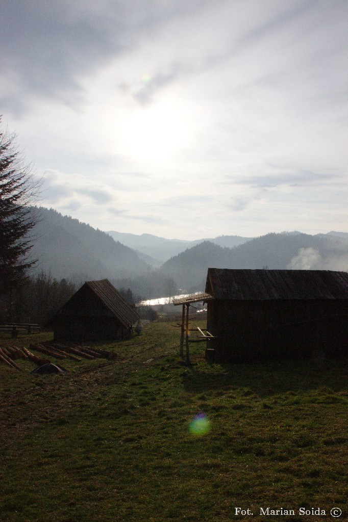 Widok na Dunajec z Zamońców