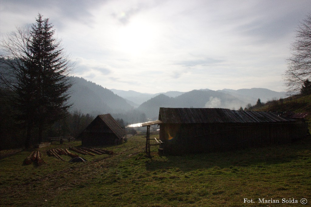 Widok na Dunajec z Zamońców