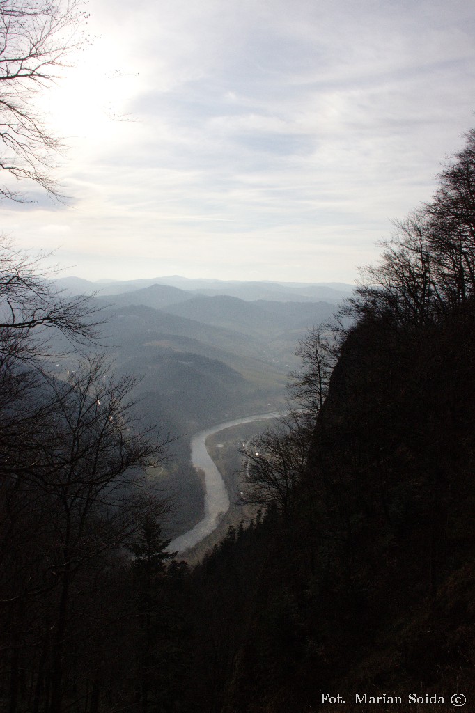 Dunajec przy Sromowcach Niżnych spod Okrąglicy