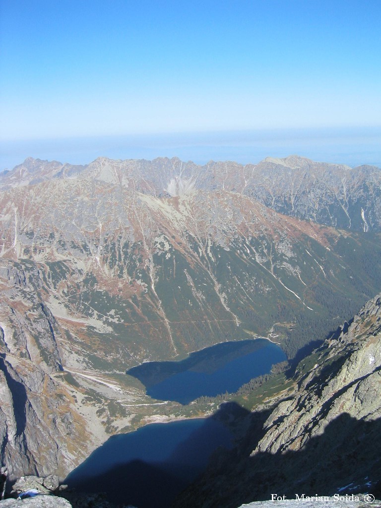 Czarny Staw i Morskie Oko z Rysów