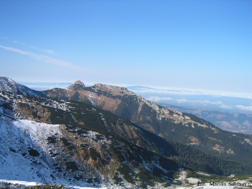 Giewont spod Kasprowego Wierchu