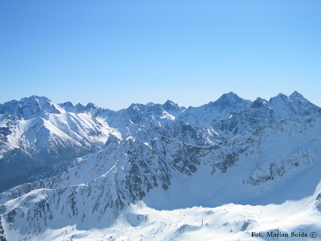 Wysokie Tatry z Koziego Wierchu