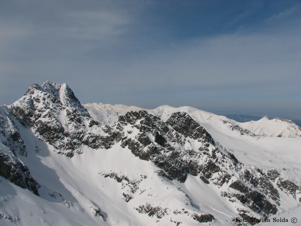 Świnica, Kościelce i Zachodnie Tatry spod Granatów