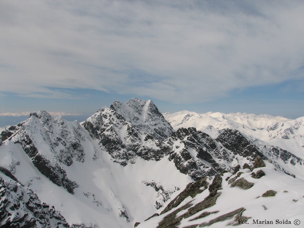 Świnica i Zachodnie Tatry ze Skrajnego Granatu