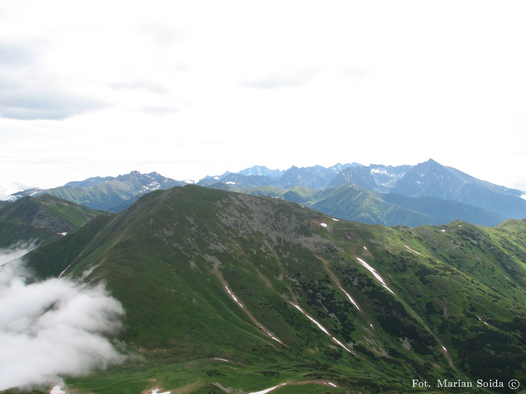 Kamienista i Wyskokie Tatry z Błyszcza