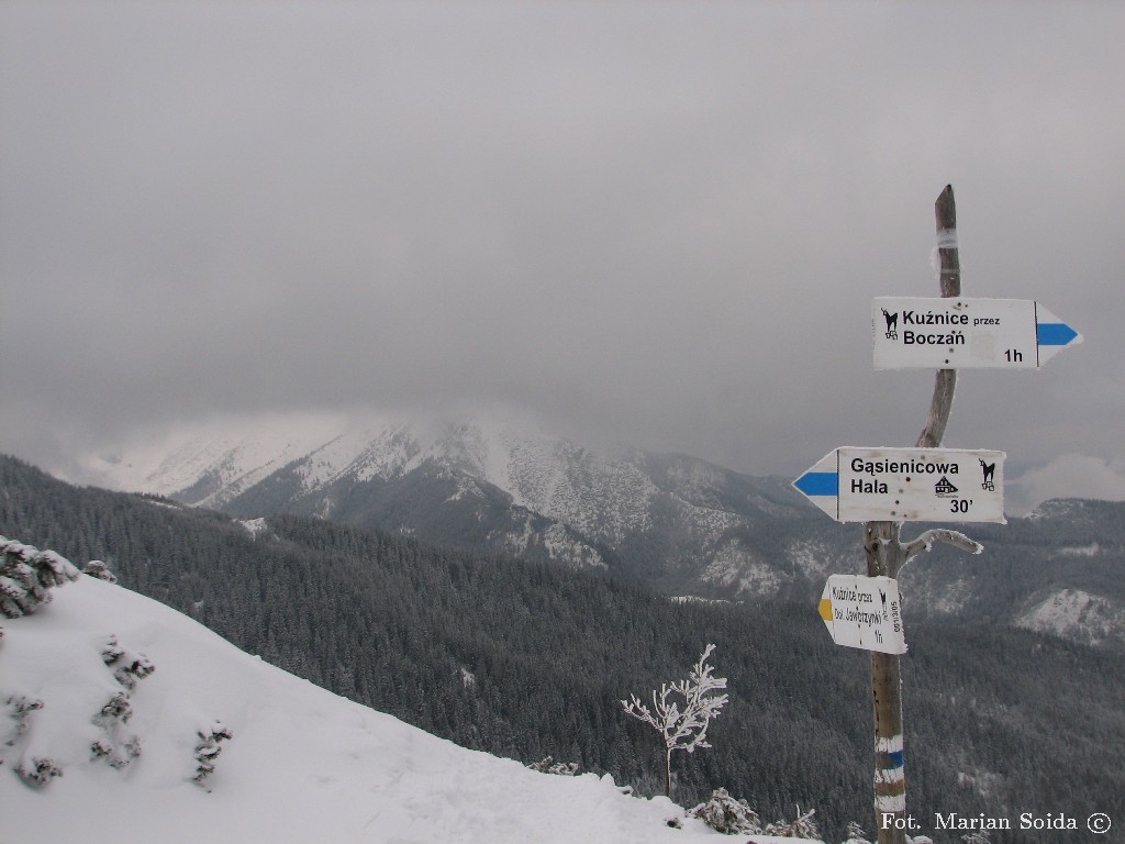 Widok z Karczmiska na Giewont