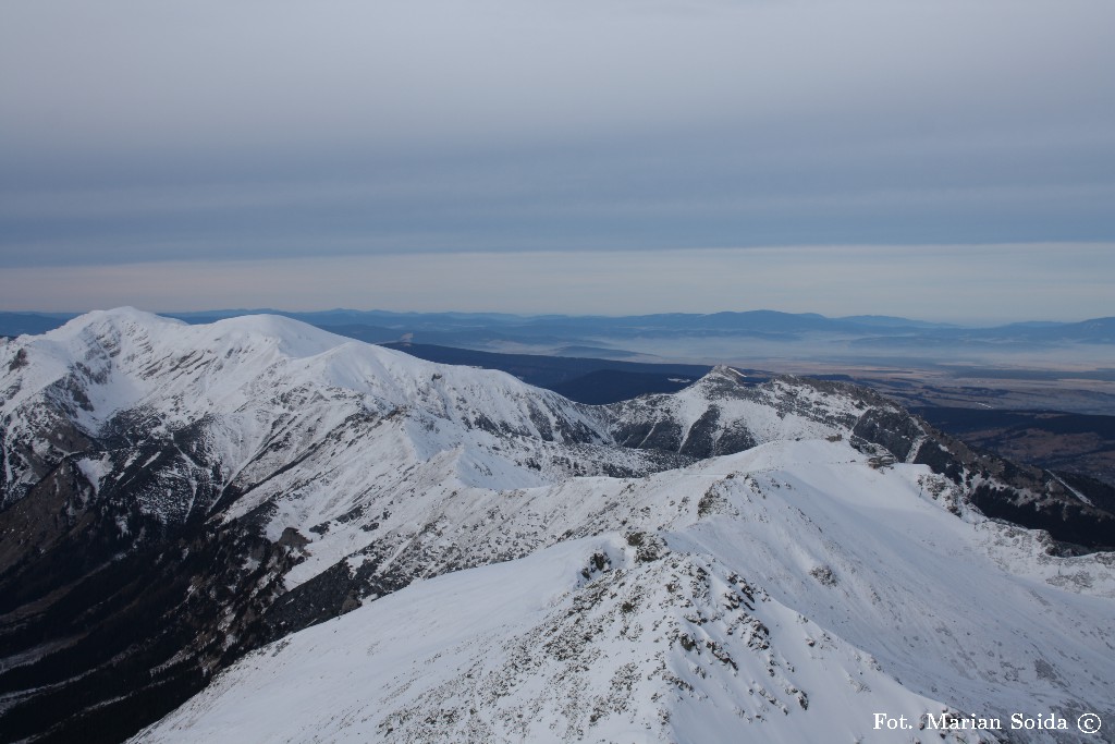 Czerwone Wierchy, Giewont, Kasprowy Wierch z podejścia pod Świnicę