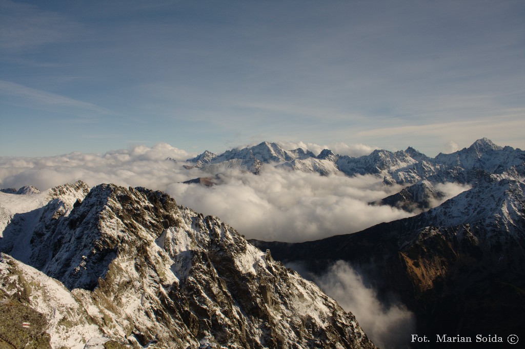 Wysokie Tatry ze Skrajnego Granatu