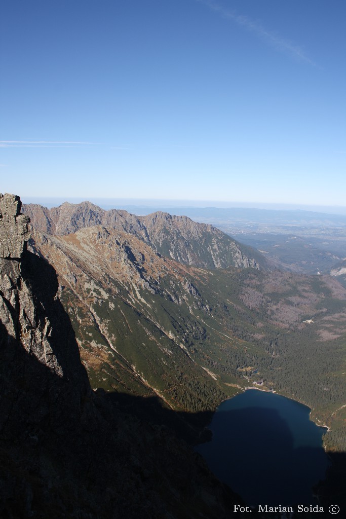 Morskie Oko z Przełęczy Mięguszowieckiej pod Chłopkiem