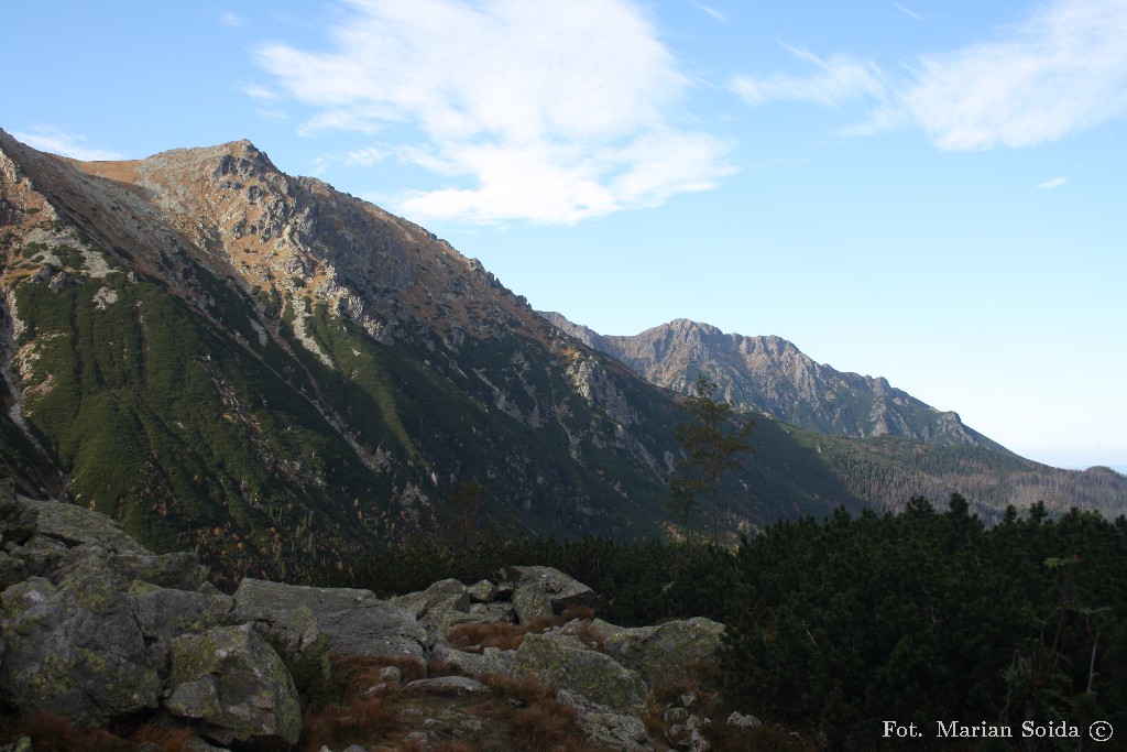 Wierch Opalone, Wołoszyn z nad Czarnego Stawu pod Rysami