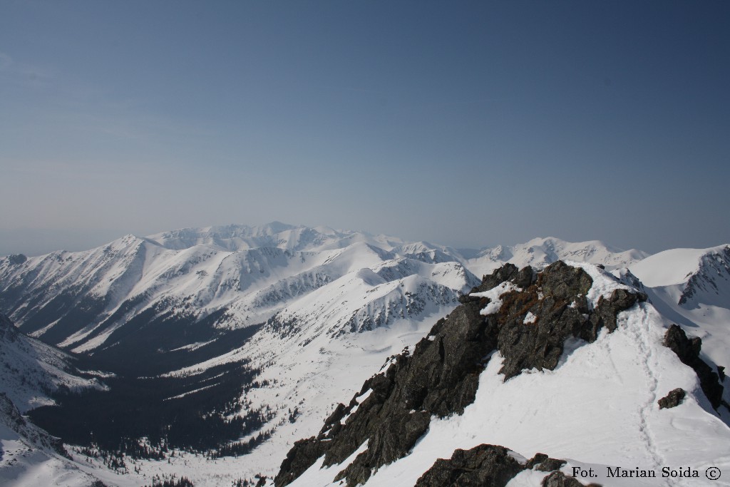 Zachodnie Tatry ze Szpiglasowego Wierchu