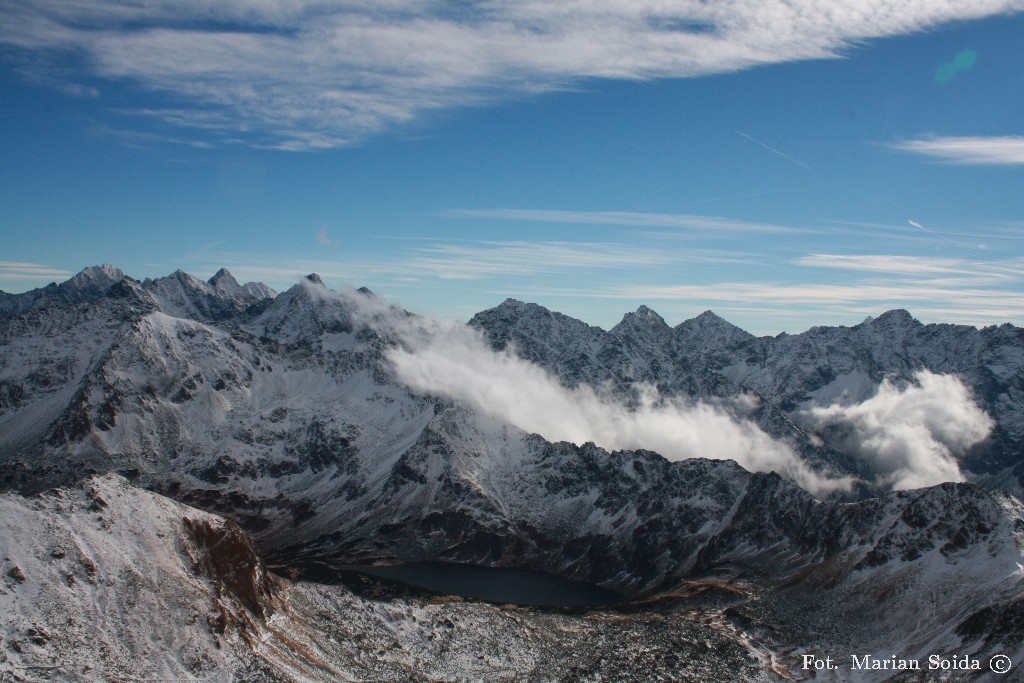 Wysokie Tatry z nad Zawratu