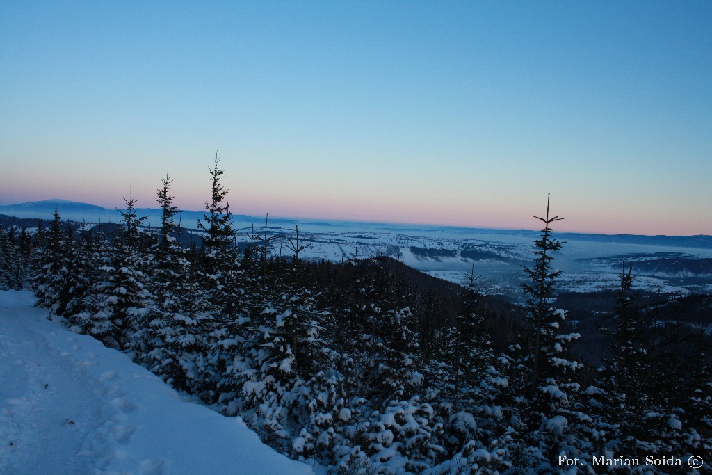 Babia Góra i Zakopane ze Skupniowego Upłazu