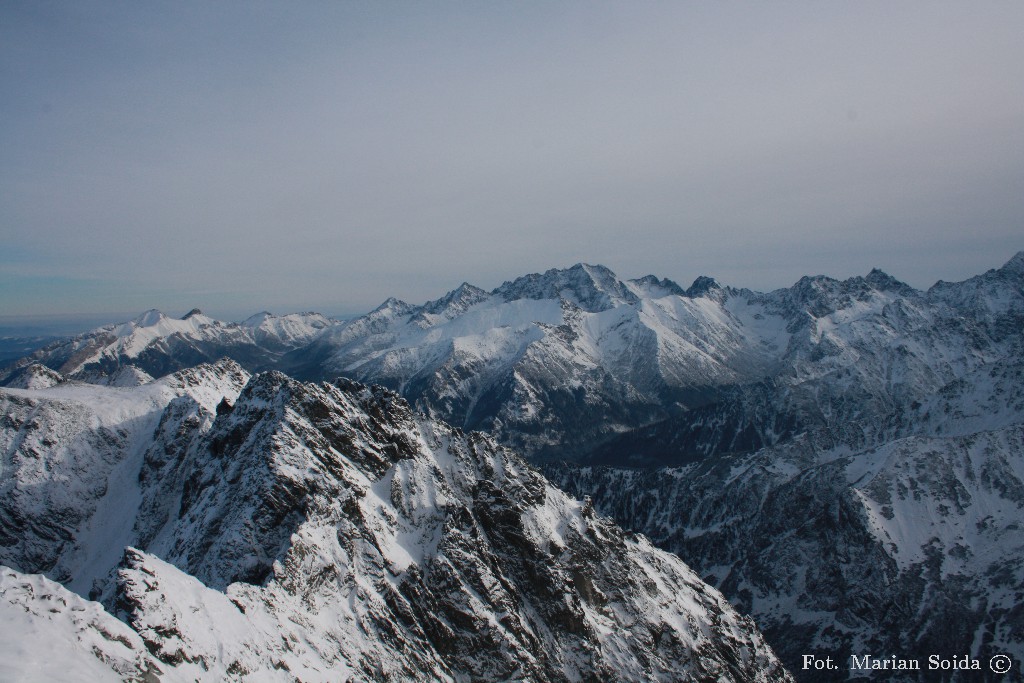 Bielskie Tatry, Lodowy, Buczynowa Grań ze Skrajnego Granatu