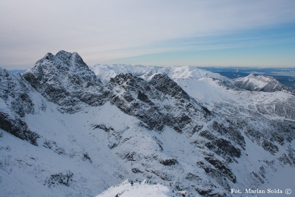 Świnica, Zachodnie Tatry z Zadniej Sieczkowej Przełęczy