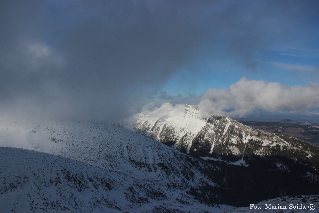 Giewont spod Kasprowego Wierchu