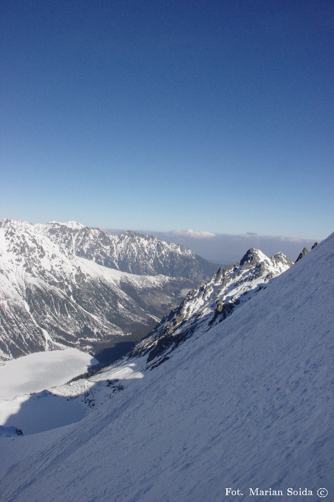 Żółty Szczyt, Morskie Oko z grzędy