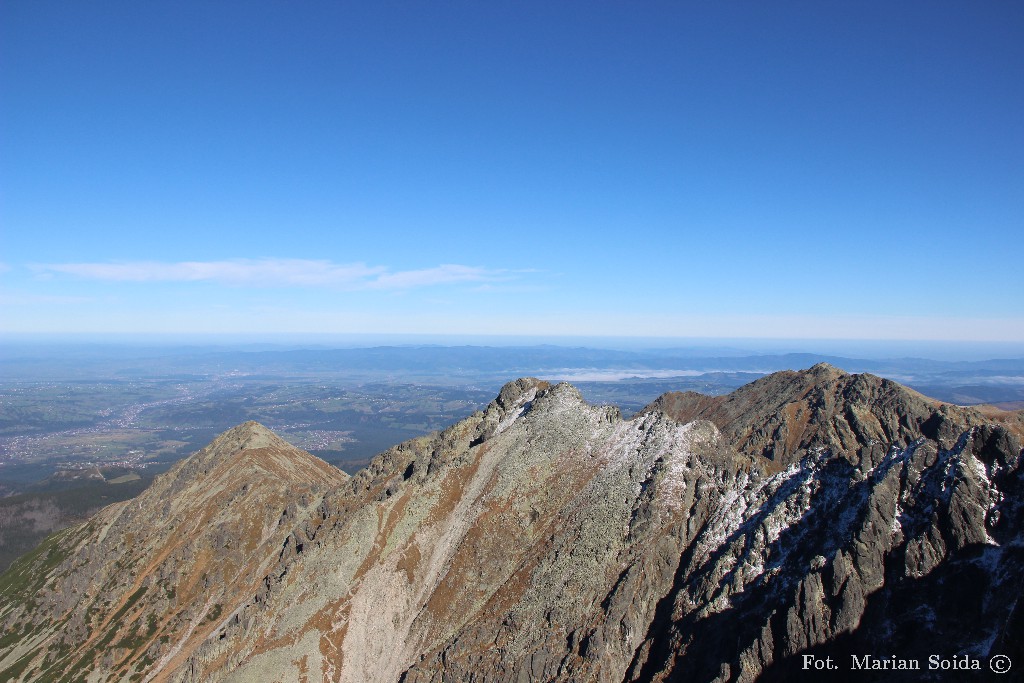 Panorama z Koziego Wierchu - Żółta Turnia, Granaty, Koszysta