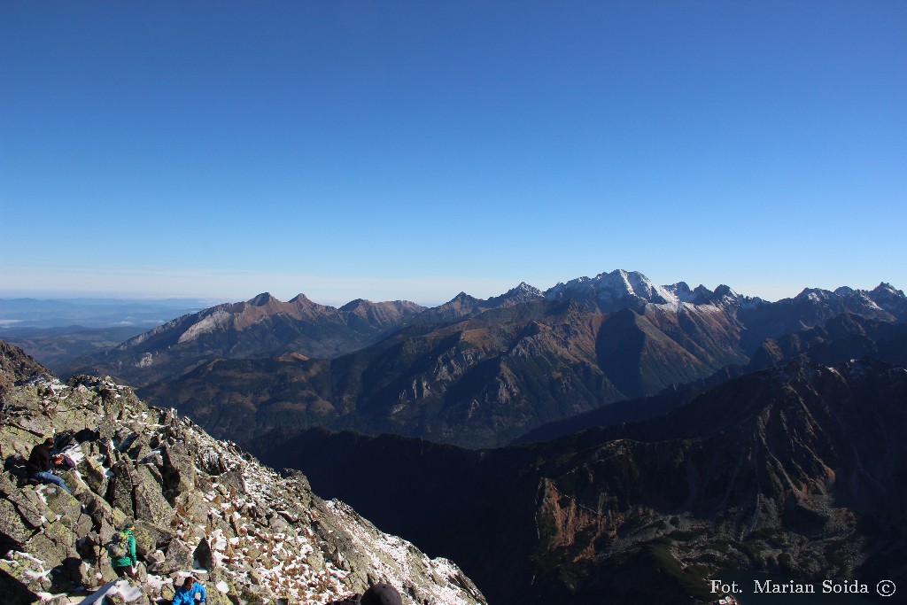 Panorama z Koziego Wierchu - Tatry Bielskie, Lodowy Szczyt