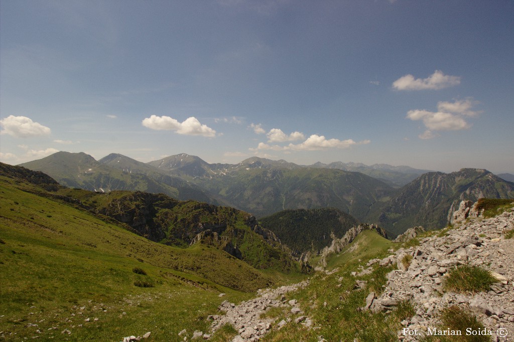 Zachodnie Tatry z Chudej Przełączki