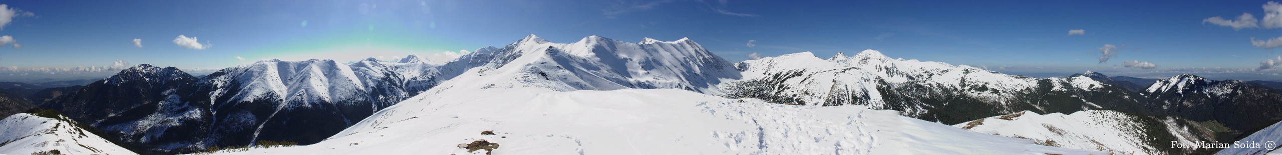 Panorama z Trzydniowiańskiego Wierchu