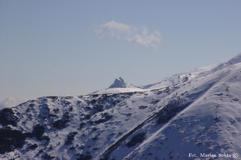 Giewont z Trzydniowiańskiego Wierchu